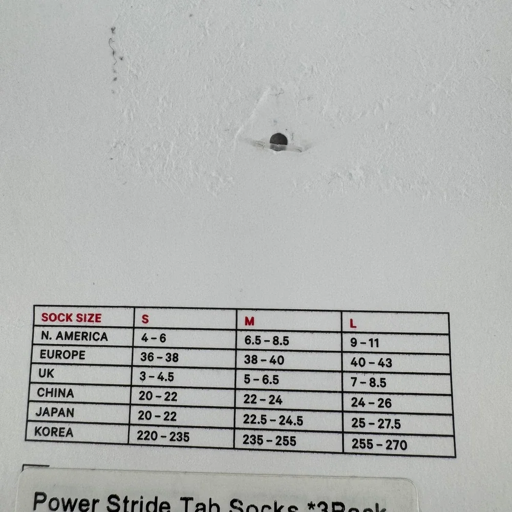 Lululemon‎ Power Stride Tab Socks 3-Pack White Small LW9DDFS Training Running